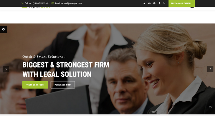 Digital LAW Attorneys WordPress Theme