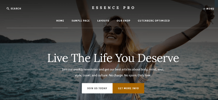 Essence Pro WordPress Theme