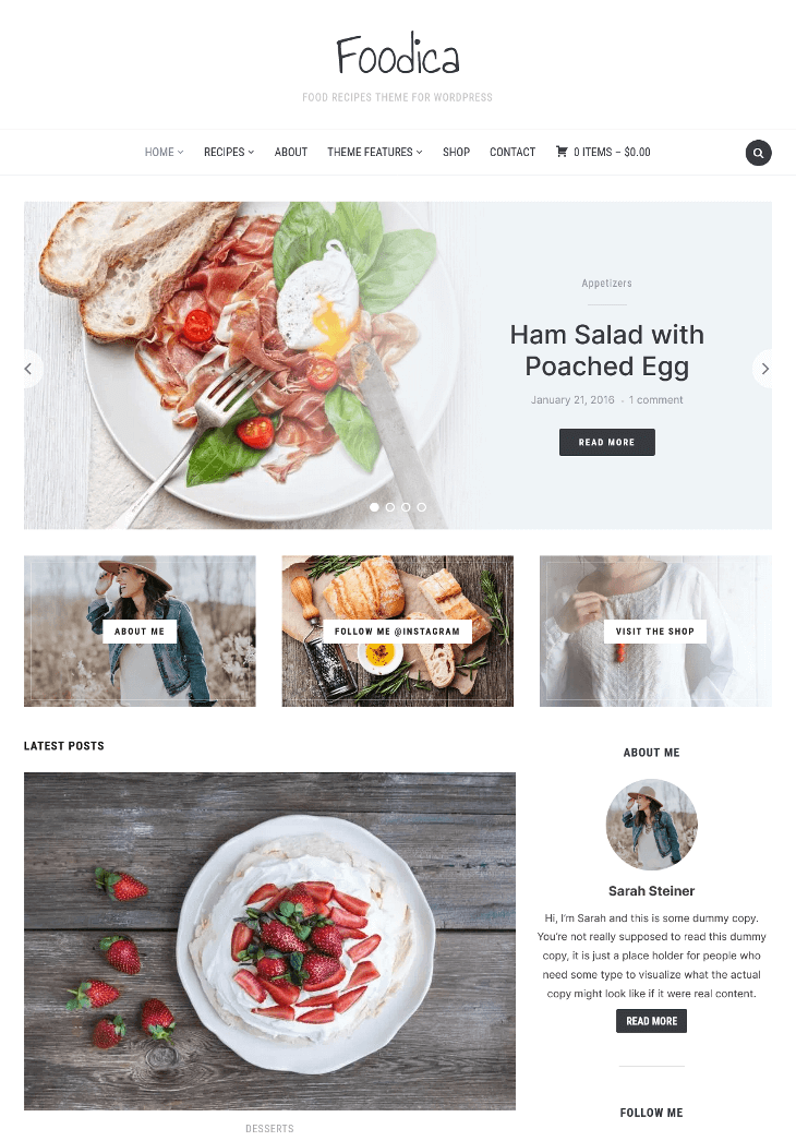 Foodica WordPress Theme