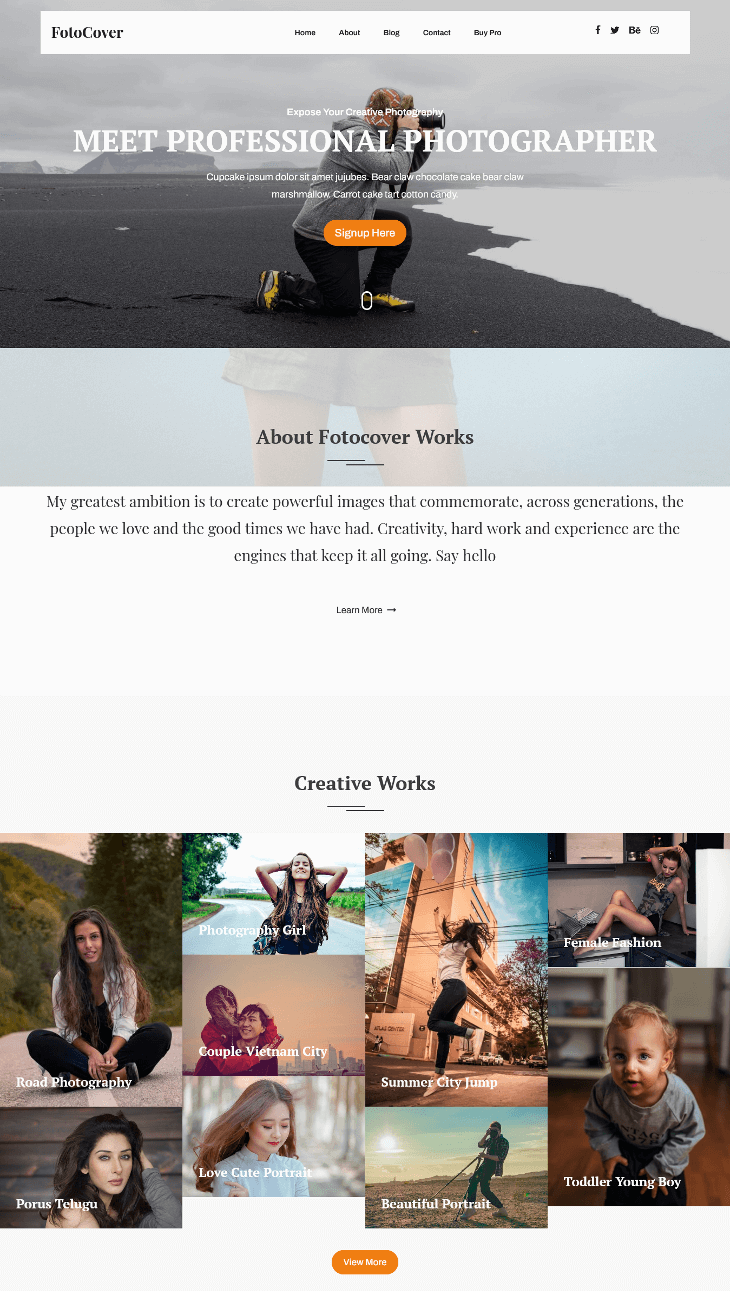 Fotogenic WordPress Theme