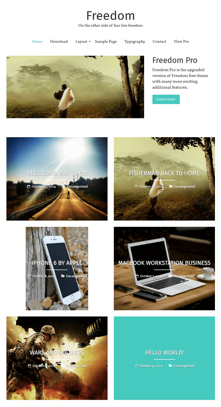 Freedom WordPress Theme