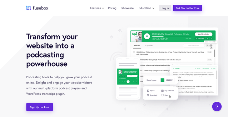 Fusebox - Transform Your Website Into a Podcasting Powerhouse