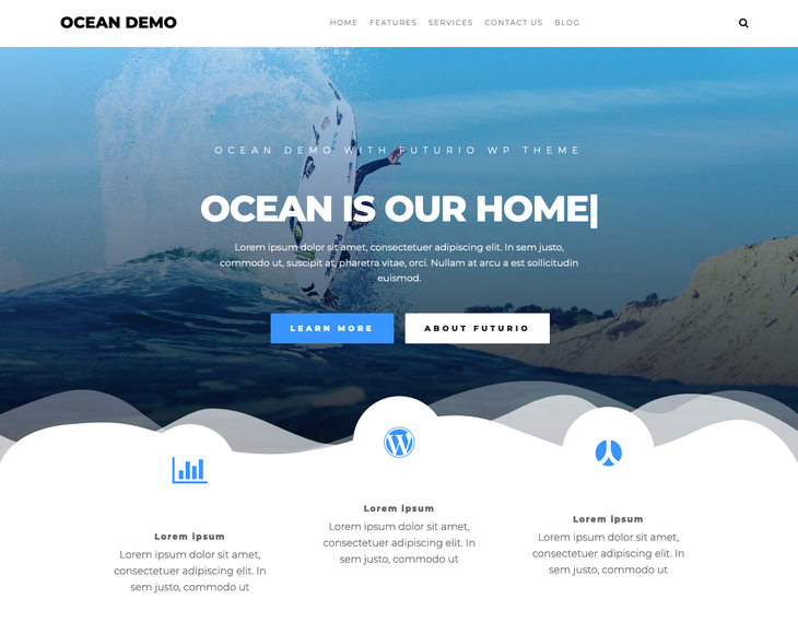 Futurio WordPress Theme