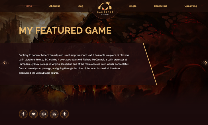 Gamerpro Gaming WordPress Theme