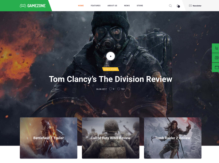 GameZone Gaming WordPress Themes