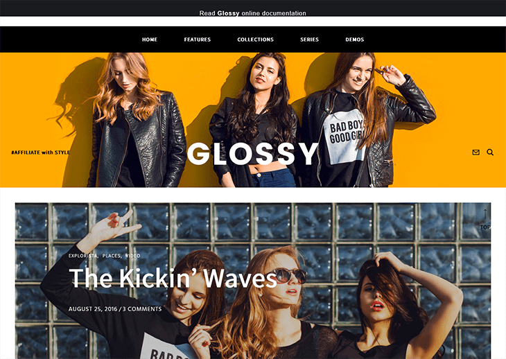 Glossy WordPress Theme