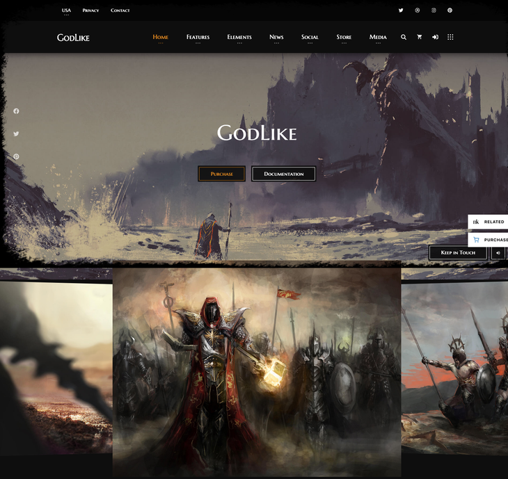 Godlike Gaming WordPress Theme