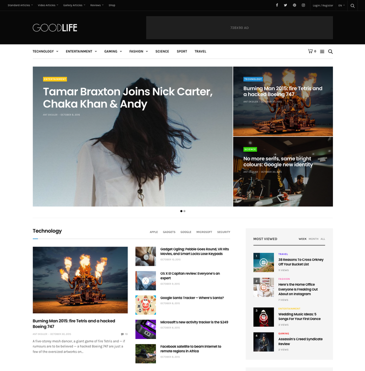 GoodLife WordPress Theme