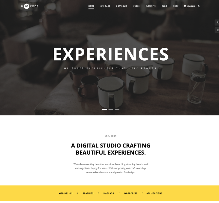 H-Code WordPress Theme