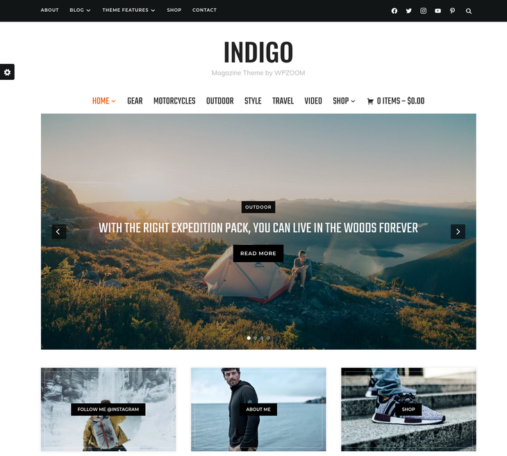 Indigo WordPress Theme