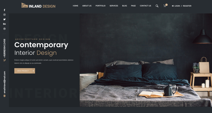 Inland Architecture and Interior Design WordPress Theme