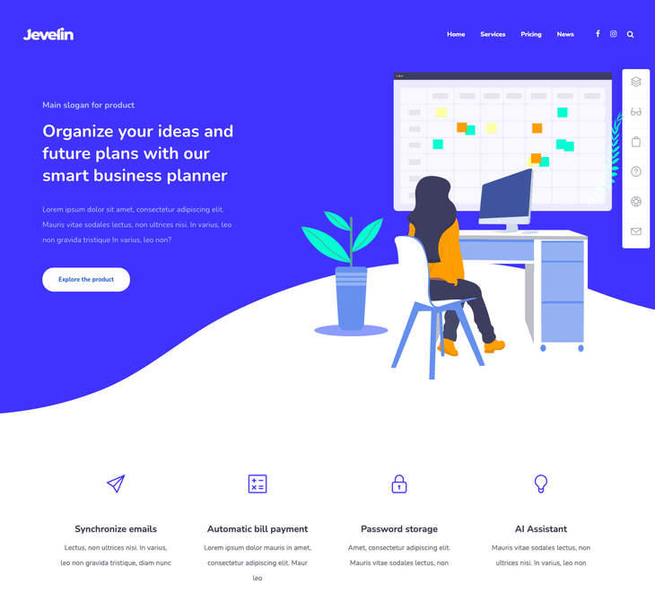 Jevelin WordPress Theme