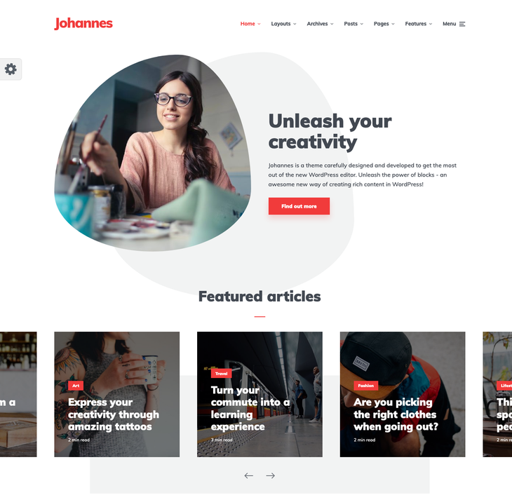 Johannes WordPress Theme