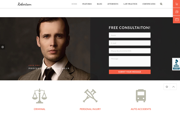 Law Office WordPress Theme