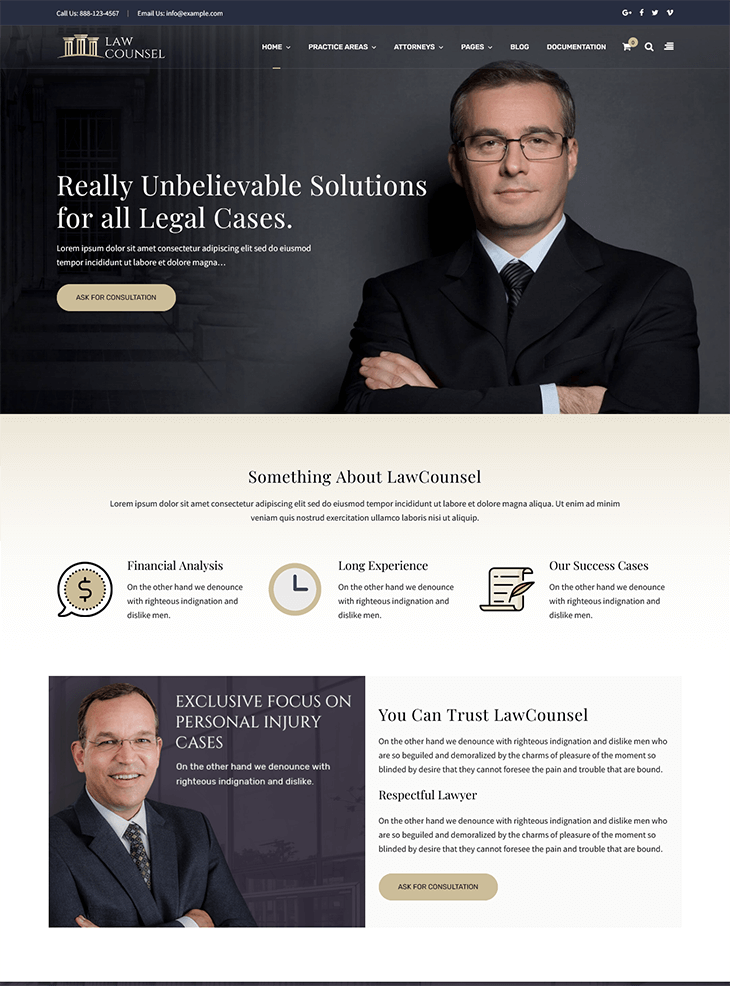 LawCounsel WordPress  Theme