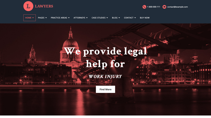 Lawyers WordPress Theme