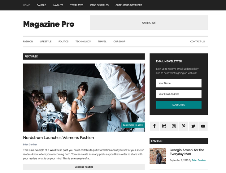 Magazine Pro WordPress Theme