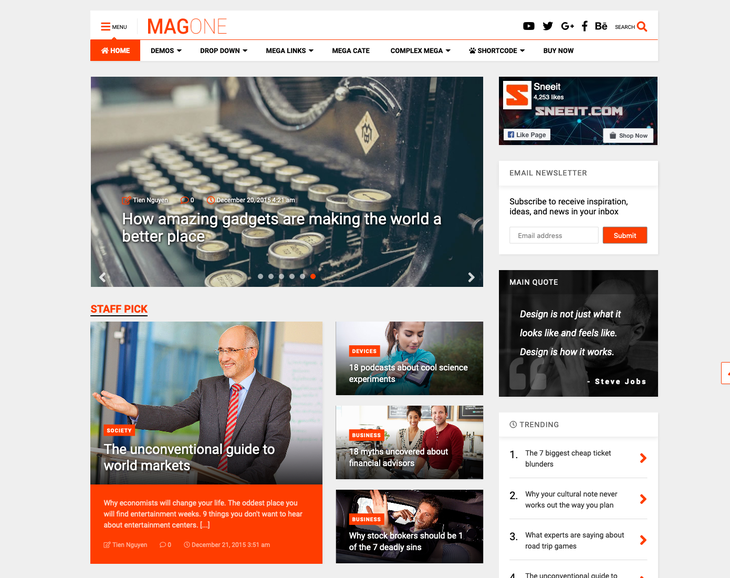 MagOne WordPress Theme