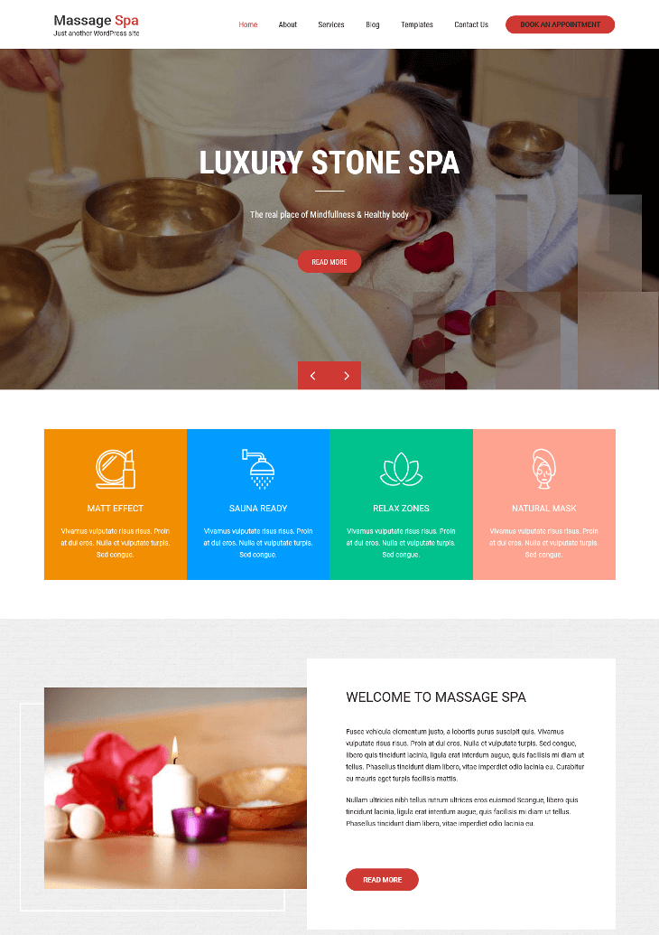 Massage Spa WordPress Theme