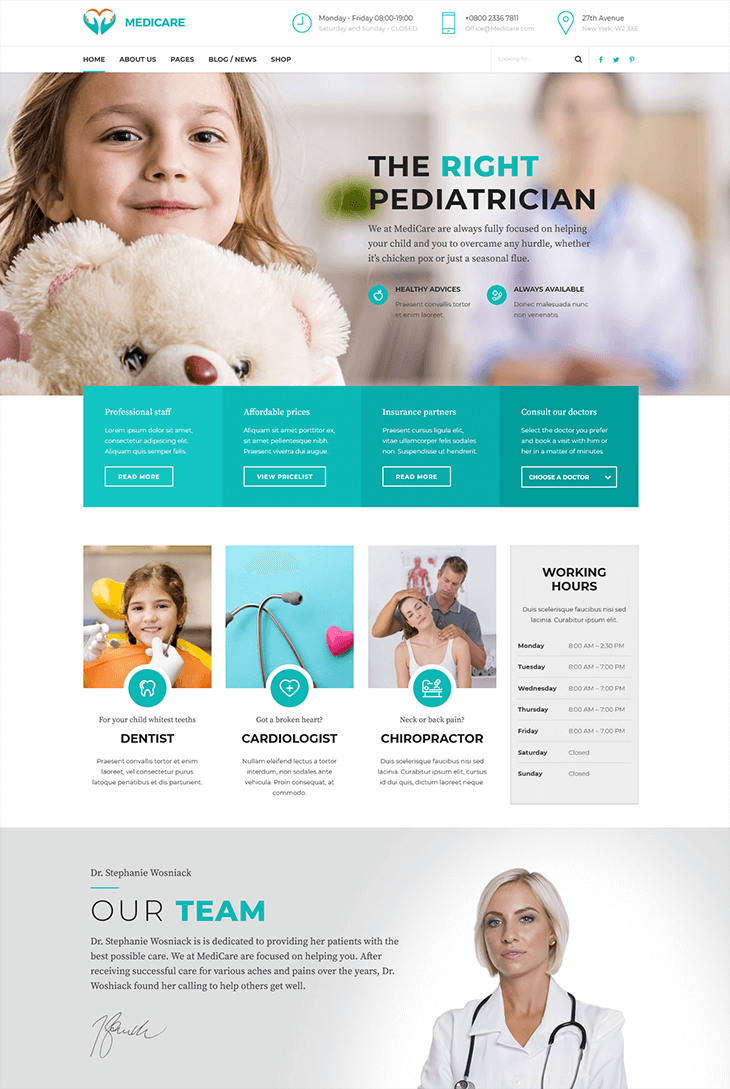 Medicare WordPress Theme