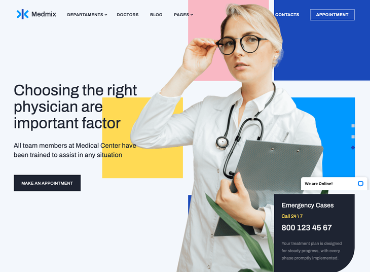 Medmix Dental WordPress Theme