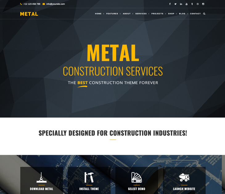 Metal WordPress Theme