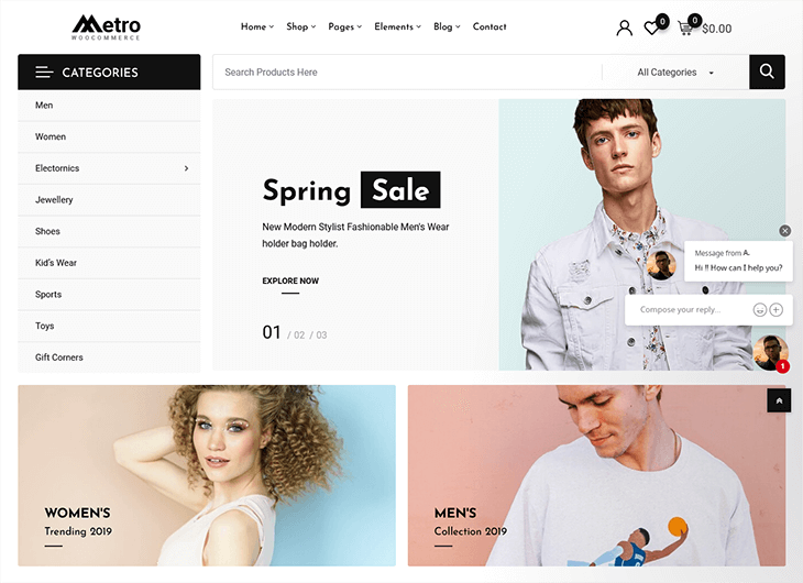 Metro Minimal WooCommerce Theme