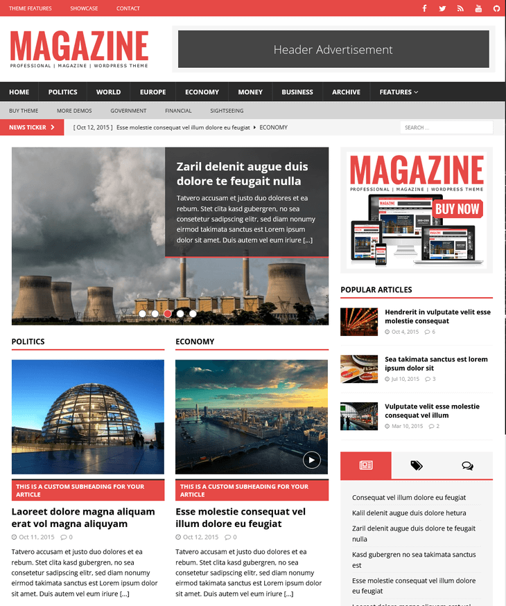 MH Magazine WordPress Theme