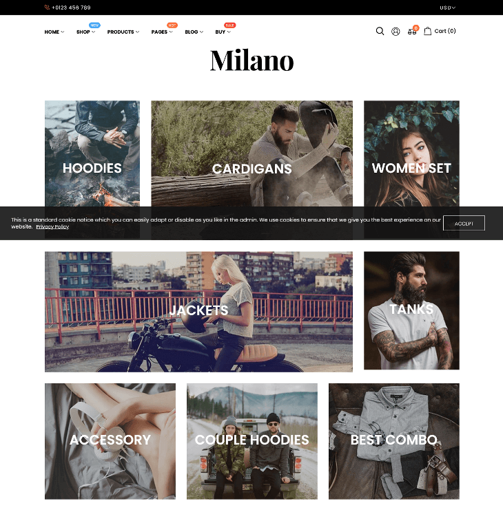 Milano WordPress Theme