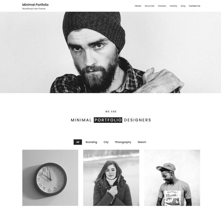 Minimal Portfolio WordPress Theme