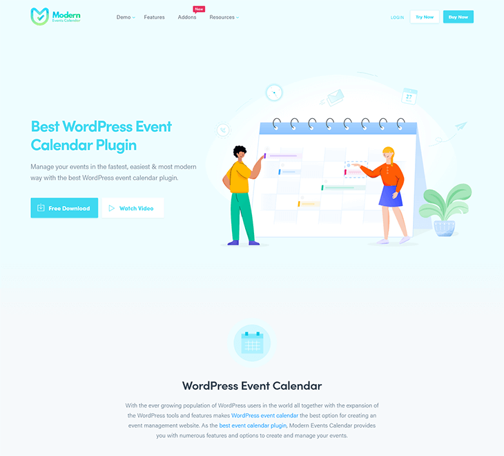 Modern Events Calendar WordPress Plugin