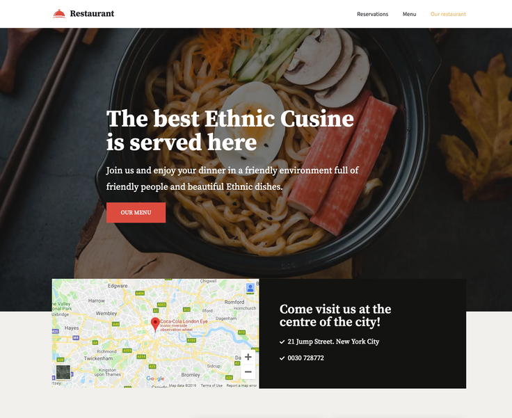 Neve Restaurant WordPress Theme