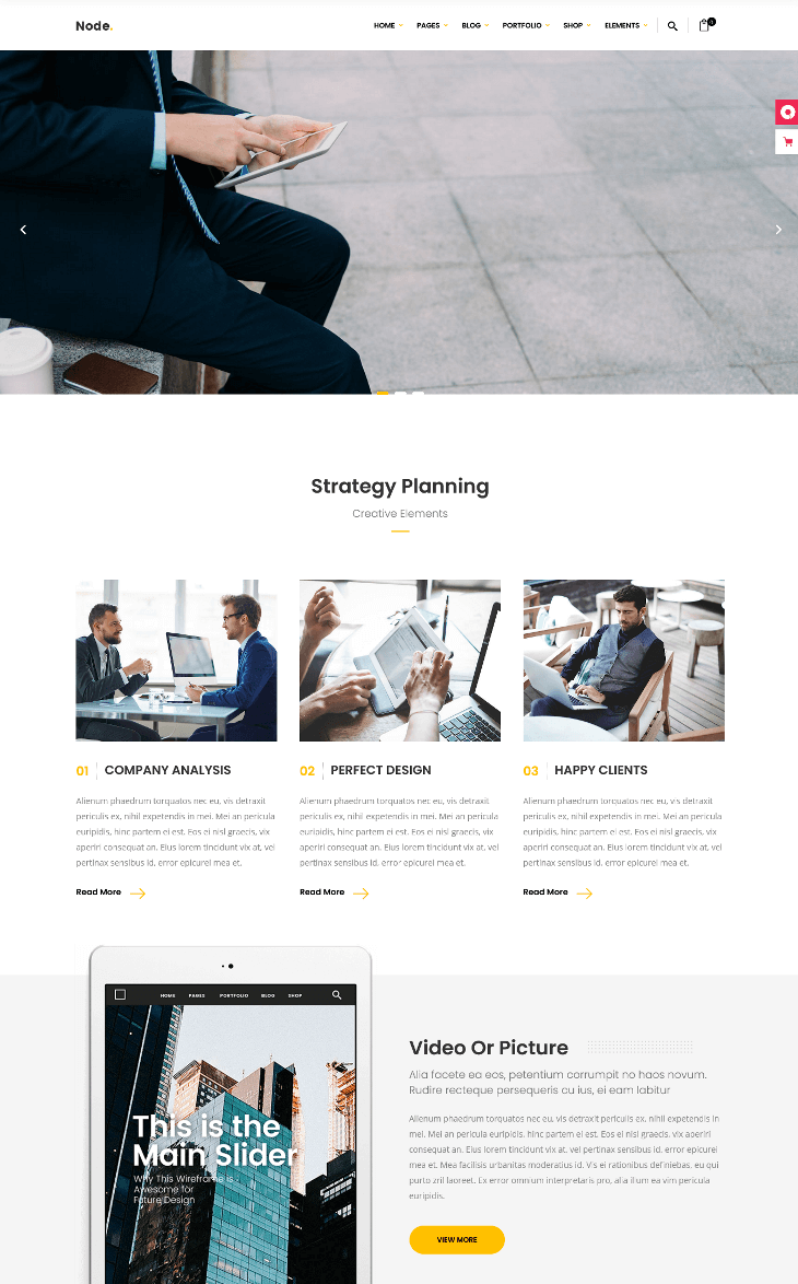 Node WordPress Theme