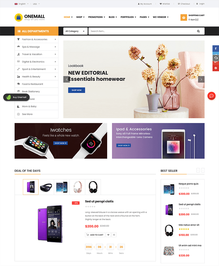 OneMall WP Theme