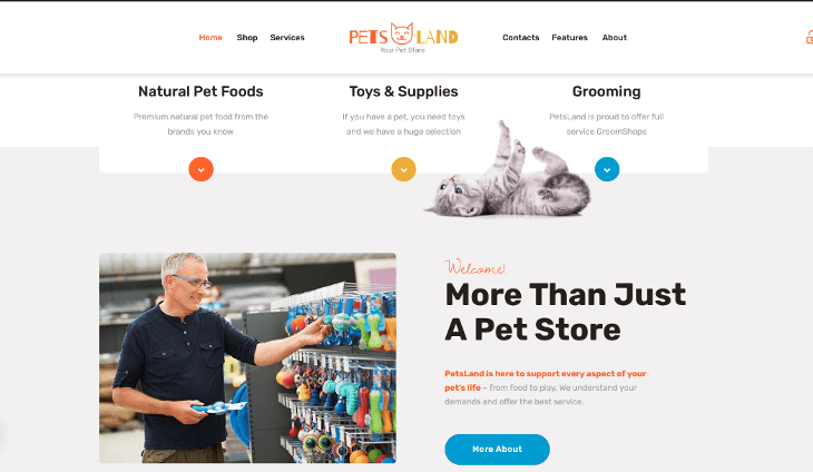 Pets Land WordPress Theme