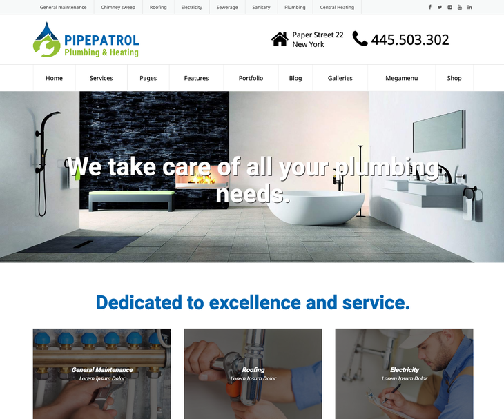 Pipepatrol WordPress Theme