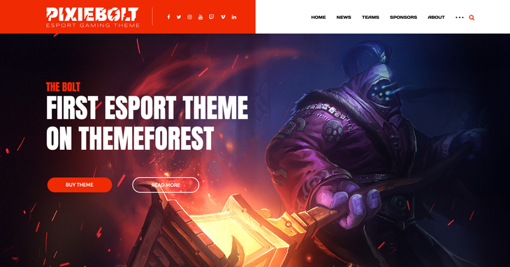 PixieBolt WordPress Theme