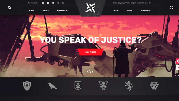 PlayerX WordPress Theme