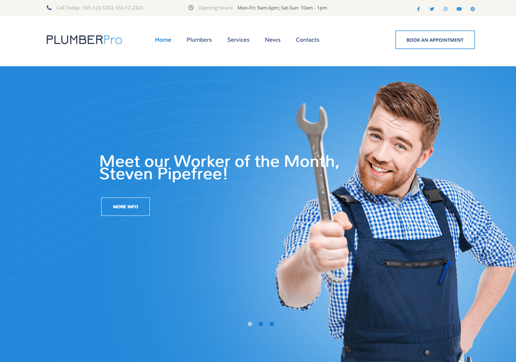 Plumber WordPress Theme