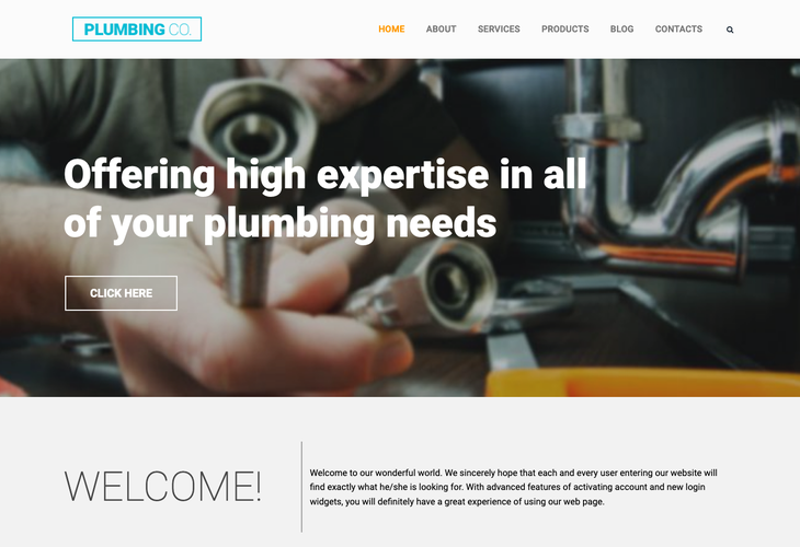 Plumbing Co WordPress Theme