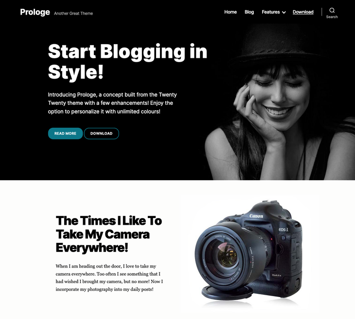 Prologe WordPress Themes for Writers and Authors