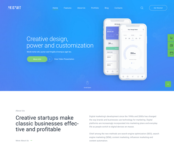 Prostart Startup Agency WordPress Theme