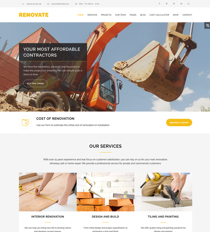 Renovate WordPress Theme