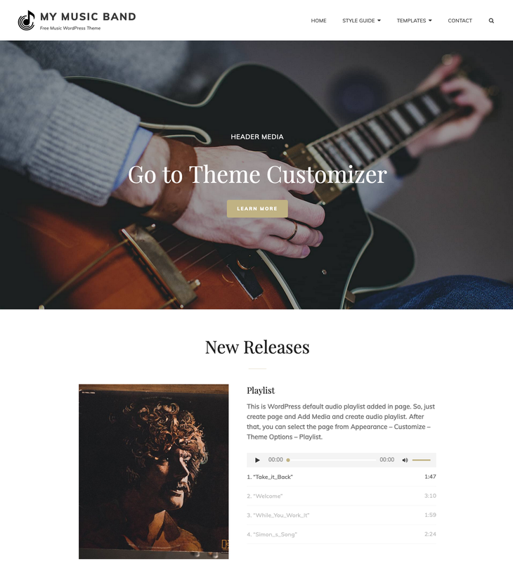 Rock Band WordPress Theme