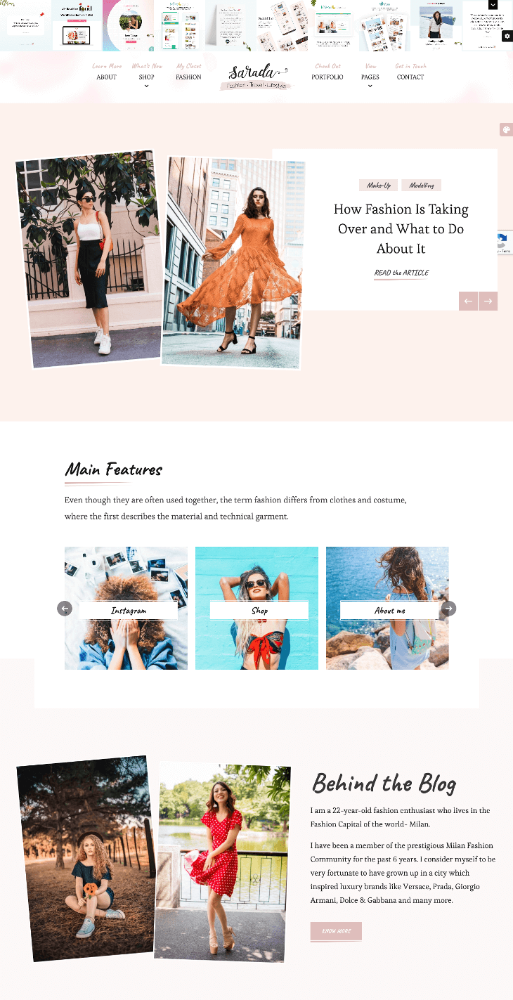 Sarada WordPress Theme