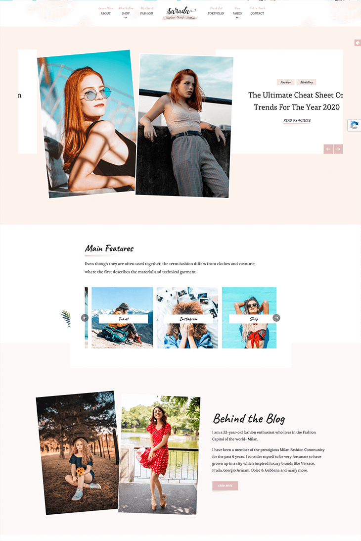 Sarada WordPress Theme