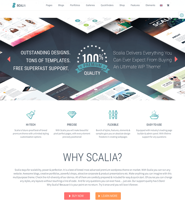 Scalia WordPress Theme