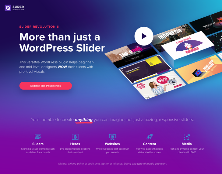 Slider Revolution WordPress Plugin