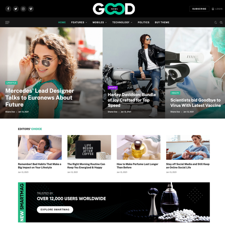 SmartMag WordPress Theme