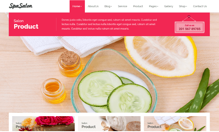 Spa Salon WordPress Theme